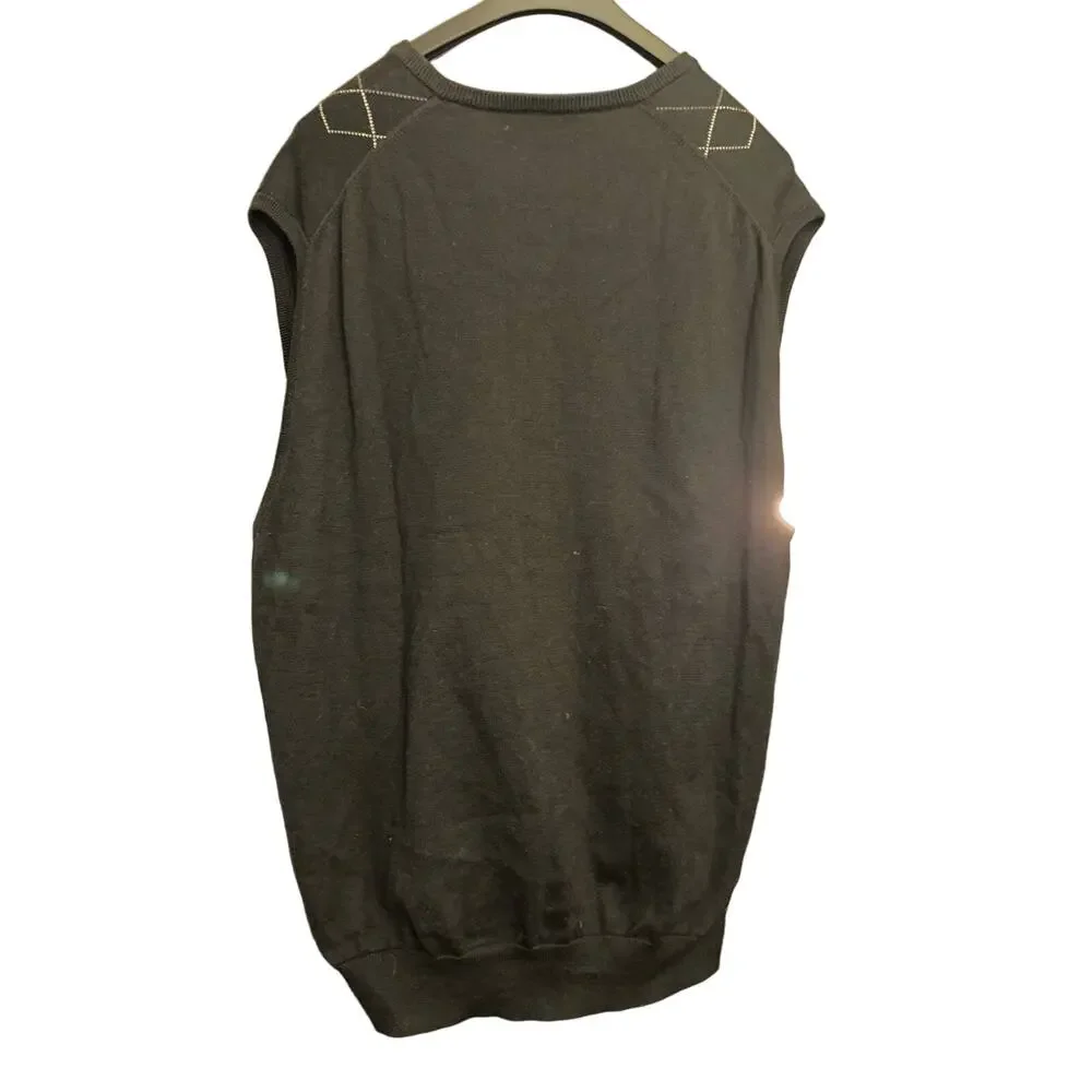 Jos. A. Bank Sweater Vest XL Black and White